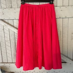 BB Dakota Red Button Skirt
